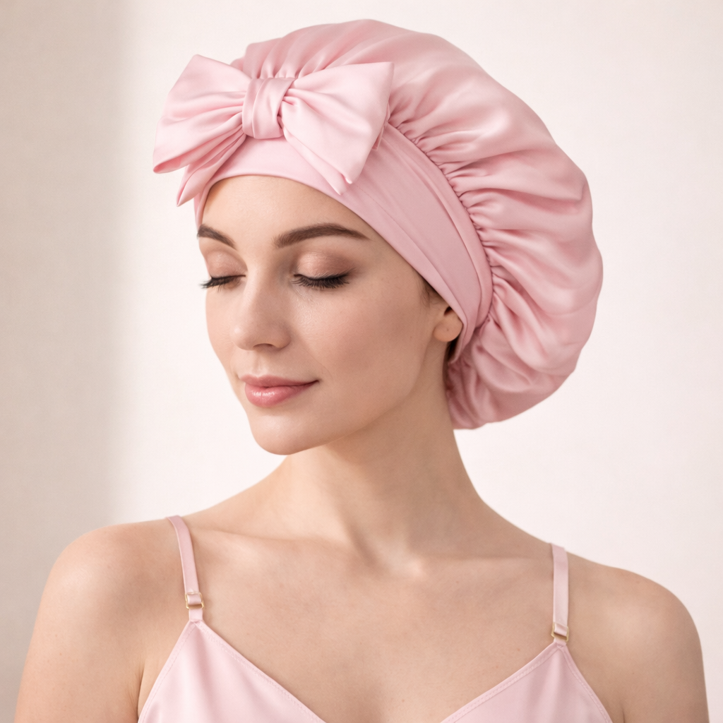 Cuffia Da Notte In Seta Pura