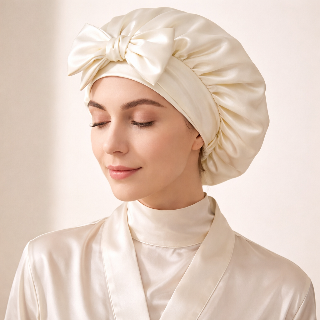 Cuffia Da Notte In Seta Pura